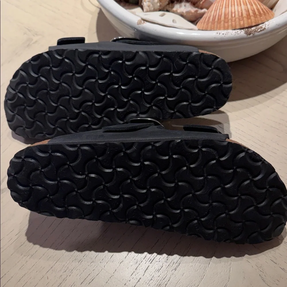 Birkenstock Black Two-Buckle Slide Sandals - Picture 4 of 5